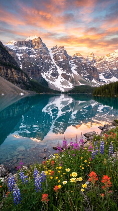 Hidden Glacier Lake Wallpaper